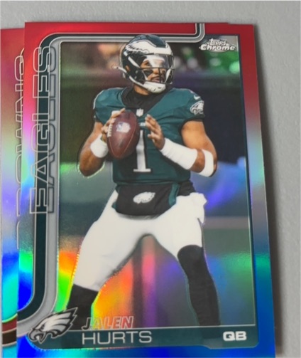 2025 Topps Chrome #247 Jalen Hurts — front