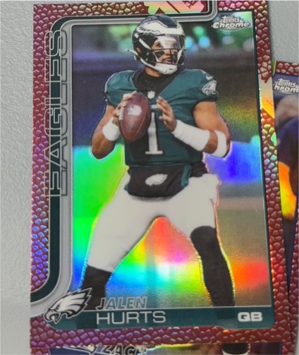 2025 Topps Chrome #247 Jalen Hurts — front