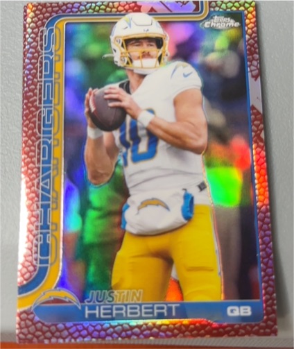 2025 Topps Chrome #158 Justin Herbert — front