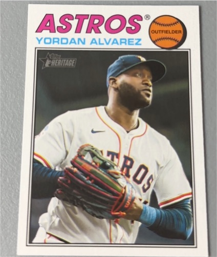 2026 Topps Heritage #25 Yordan Alvarez — front