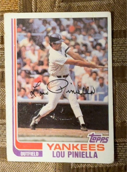 1982 Topps #538 Lou Piniella — front