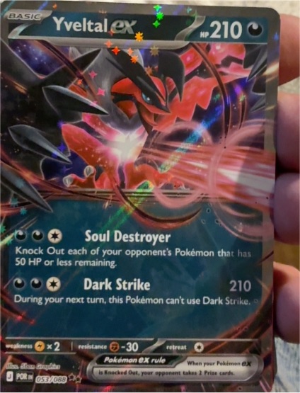 2014 Pokémon XY Phantom Forces #053 Yveltal EX — front
