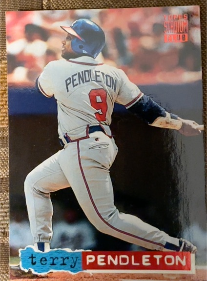 1994 Topps Stadium Club #313 Terry Pendleton — front