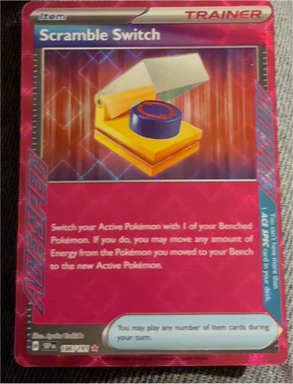 2024 Pokémon Scarlet & Violet Surging Sparks #186 Scramble Switch — front