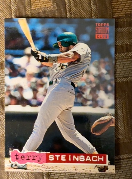 1994 Topps Stadium Club #346 Terry Steinbach — front
