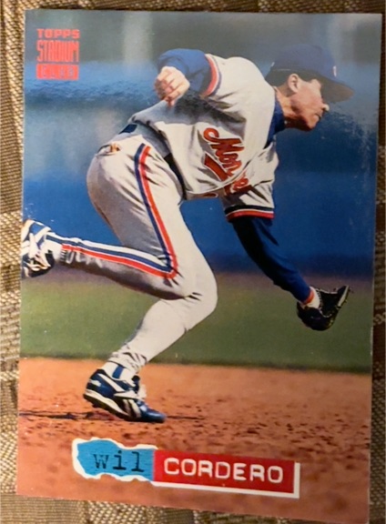 1994 Topps Stadium Club #393 Wil Cordero — front