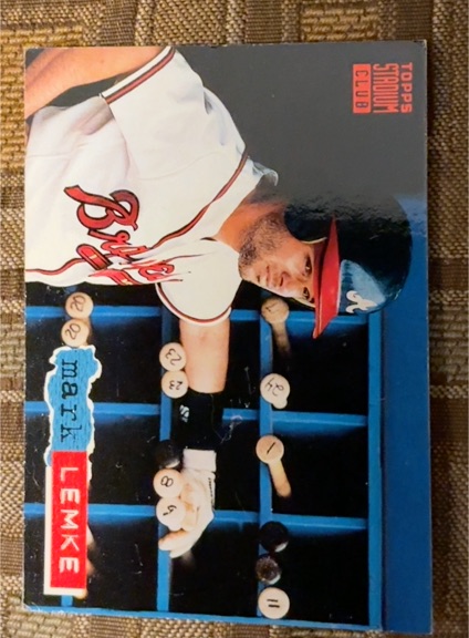 1994 Topps Stadium Club #402 Mark Lemke — front