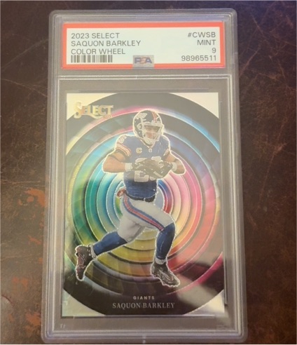 2023 Panini Select #CW-SB Saquon Barkley Color Wheel — front