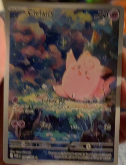 Pokémon Lillie's Clefairy ex Special Illustration Rare Holo 184/159 Sv09 — front