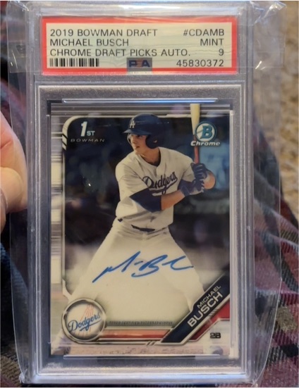 2019 Bowman Draft Chrome Draft Picks Auto #CDAMB Michael Busch — front