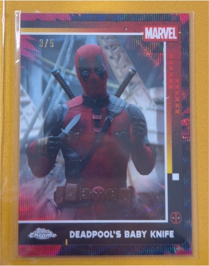2025 Topps Chrome Deadpool #72 Deadpool's Baby Knife — front