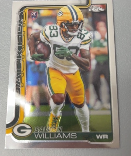 2025 Topps Chrome #340 Savion Williams — front