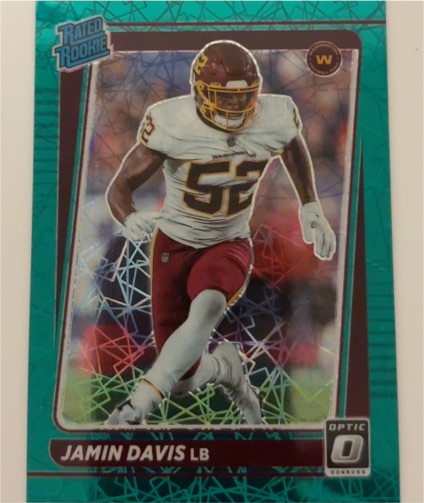 2021 Donruss Optic #247 Jamin Davis — front