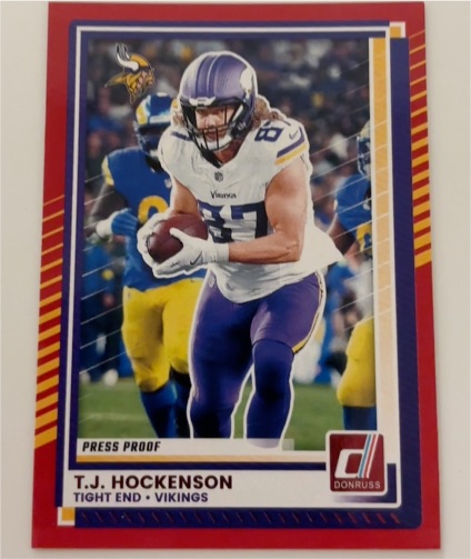 2025 Donruss #215 T.J. Hockenson — front