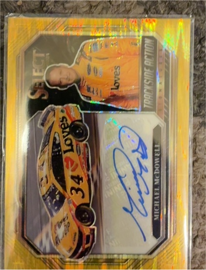2024 Panini Select Trackside Action Signatures #TAS-MMD Michael McDowell — front