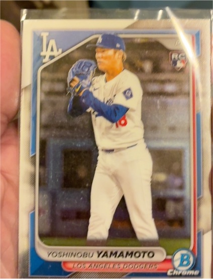2024 Bowman Chrome #73 Yoshinobu Yamamoto — front