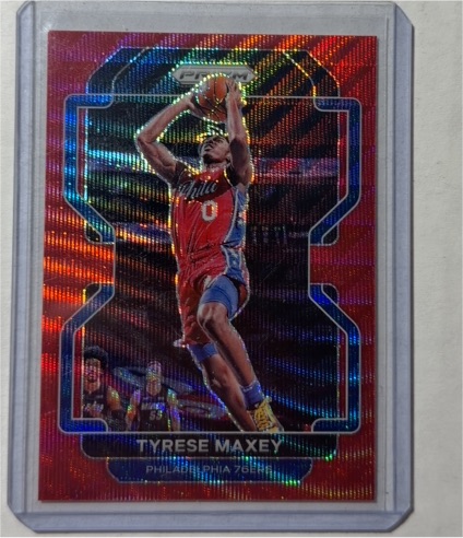 2021-22 Panini Prizm #28 Tyrese Maxey — front