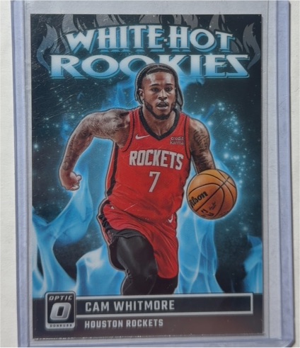 2023-24 Donruss Optic #5 Cam Whitmore White Hot Rookies — front