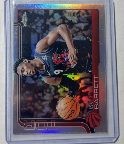 2025-26 Topps Chrome #225 RJ Barrett — front