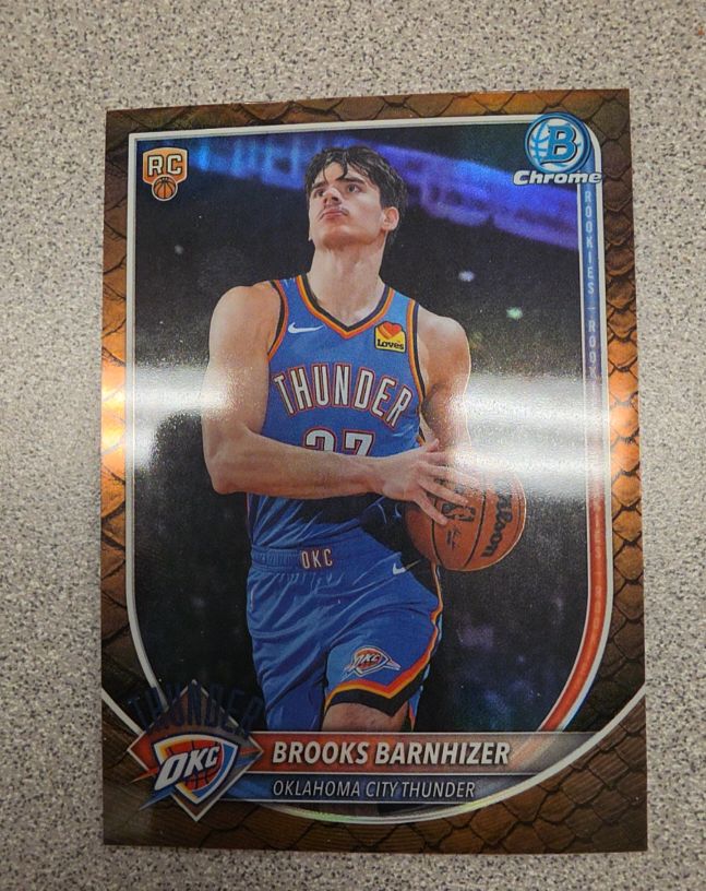 2025-26 Bowman Chrome #BCV-45 Brooks Barnhizer — front