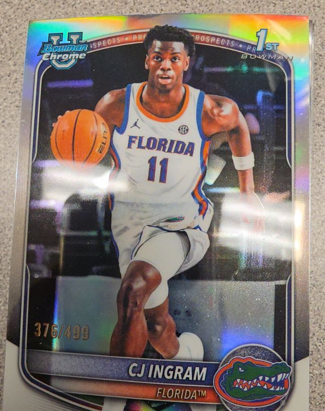 2025-26 Bowman Chrome #BCP-77 CJ Ingram — front