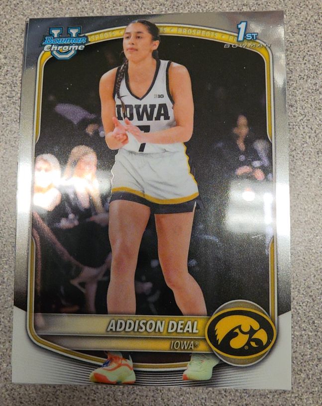 2025-26 Bowman Chrome #BCP-50 Addison Deal — front