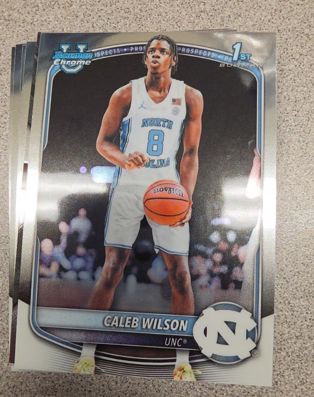 2025-26 Bowman Chrome #BCP-83 Caleb Wilson — front