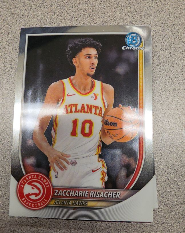 2025-26 Bowman Chrome #BCV-84 Zaccharie Risacher — front