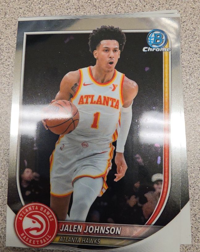 2025-26 Bowman Chrome #BCV-85 Jalen Johnson — front