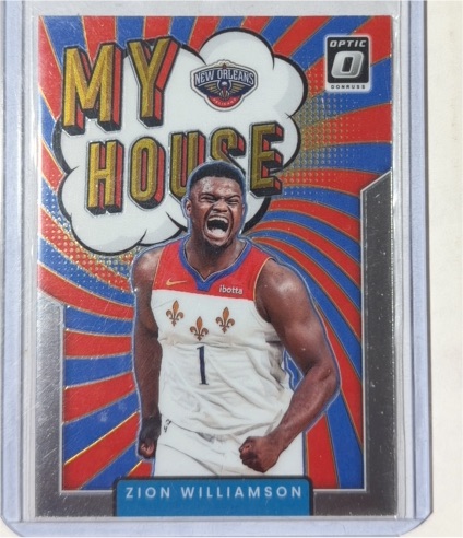 2021-22 Panini Donruss Optic #10 Zion Williamson MY HOUSE! — front