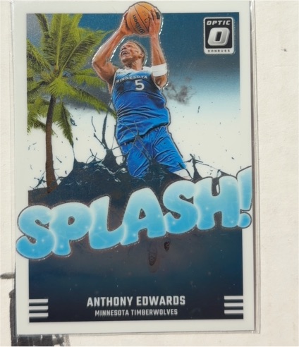 2024-25 Donruss Optic #7 Anthony Edwards Splash! — front