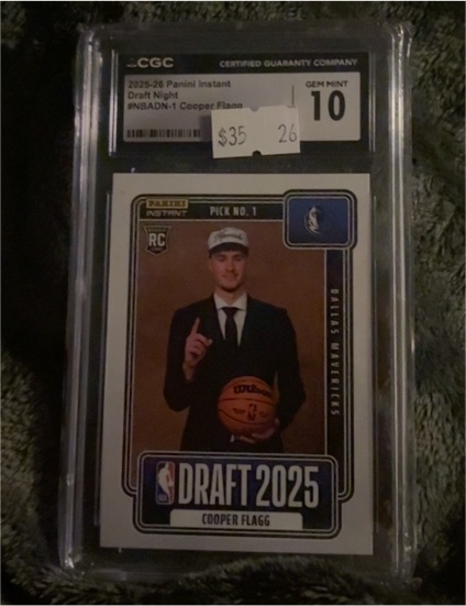 2025-26 Panini Instant Draft Night #NBADN-1 Cooper Flagg — front
