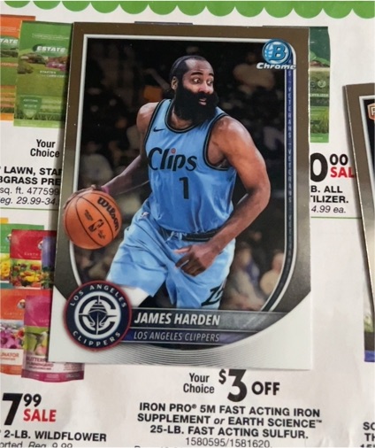 2025-26 Topps Bowman Chrome #54 James Harden — front
