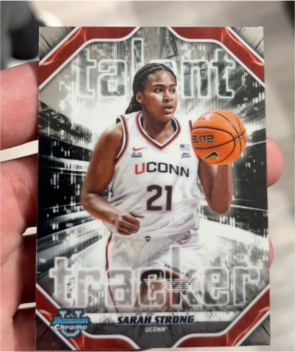 2025-26 Topps Bowman #TT-5 Sarah Strong Talent Tracker — front