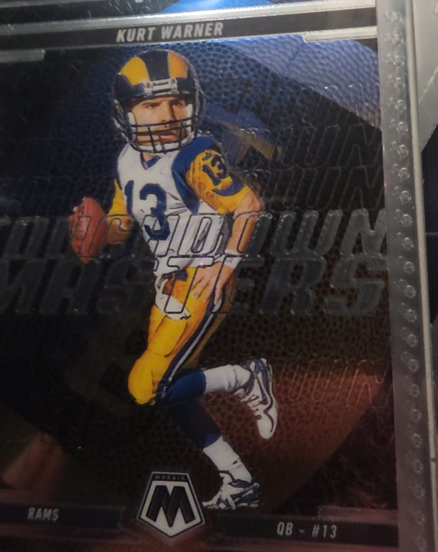 2025 Panini Mosaic #19 Kurt Warner Touchdown Masters — front