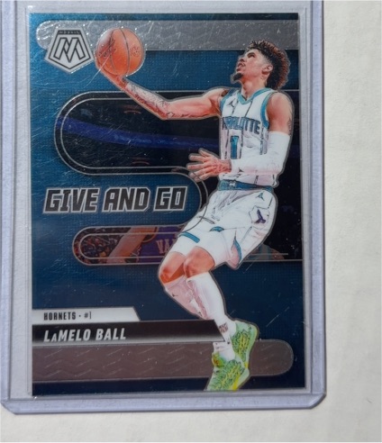 2024-25 Panini Mosaic #13 LaMelo Ball Give and Go — front