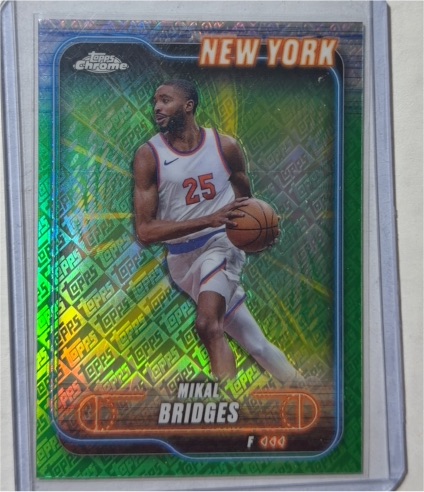 2024-25 Topps Chrome #190 Mikal Bridges — front