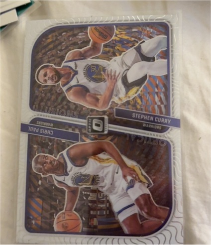 2023-24 Donruss Optic #5 Chris Paul / Stephen Curry Optical Illusions — front