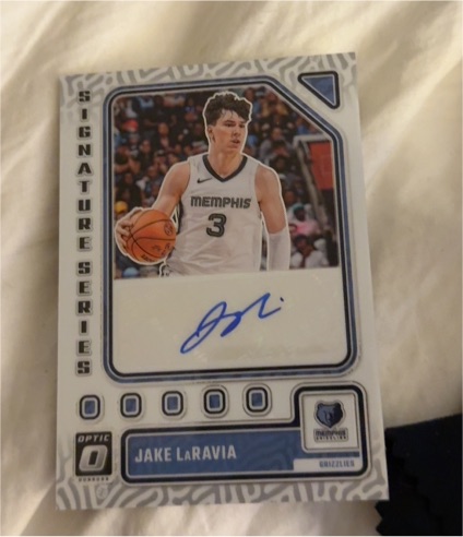 2023-24 Panini Donruss Optic #SS-LAR Jake LaRavia Signature Series Auto — front