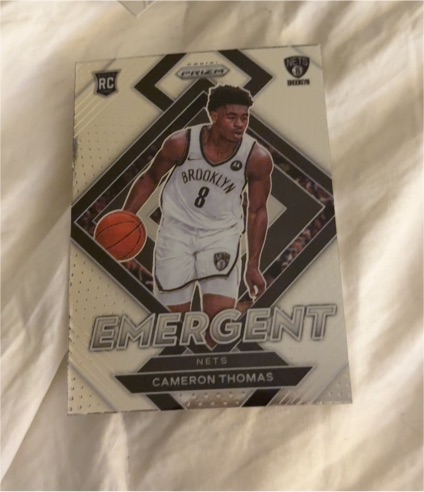 2021-22 Panini Prizm #4 Cameron Thomas Emergent Rookie — front