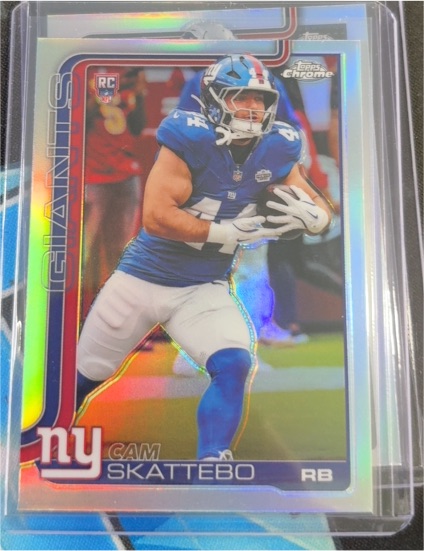 2025 Topps Chrome #331 Cam Skattebo — front