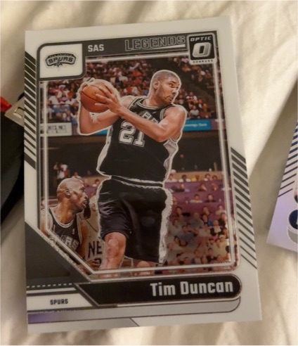 2024-25 Donruss Optic #248 Tim Duncan Legends San Antonio Spurs — front