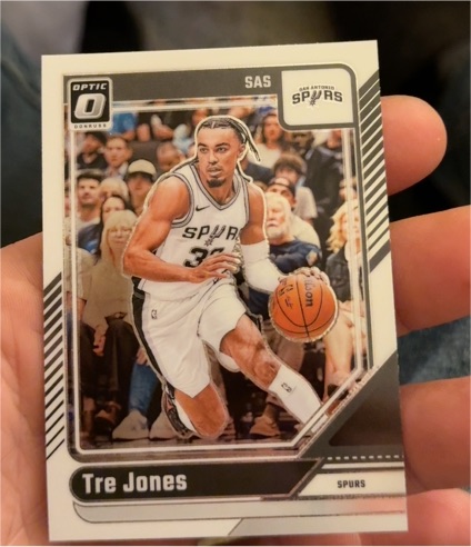 2024-25 Donruss Optic #112 Tre Jones San Antonio Spurs — front