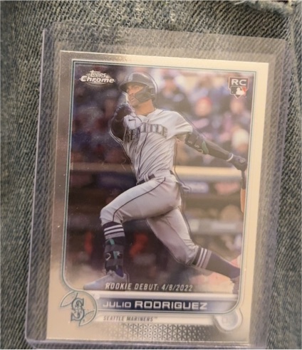 2022 Topps Chrome Update #USC165 Julio Rodriguez Rookie Debut — front
