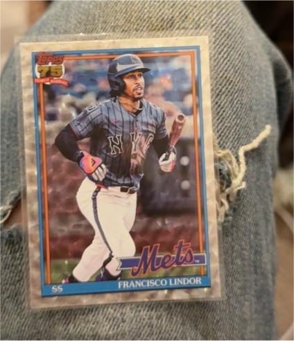 2026 Topps Series 1 #T91-19 Francisco Lindor — front