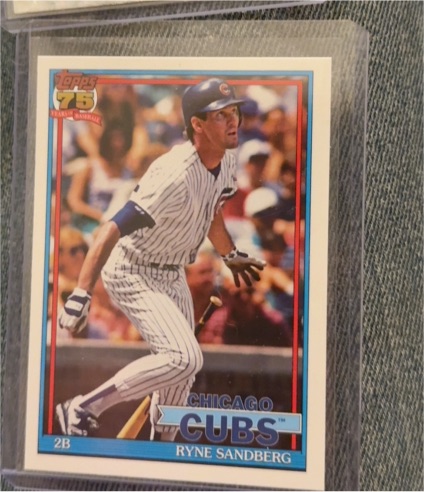 1991 Topps #740 Ryne Sandberg — front