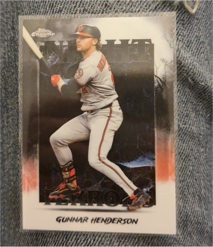2025 Topps Chrome Update Series #NT-16 Gunnar Henderson Night Terrors Orioles — front