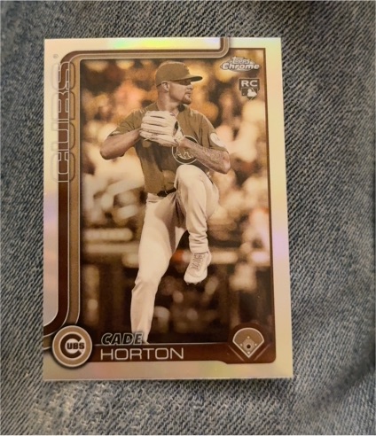 2025 Topps Chrome Update #USC63 Cade Horton Sepia Refractor — front