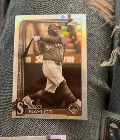 2025 Topps Chrome Update Series #USC62 Josh Naylor Sepia Refractor — front