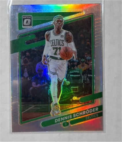 2021-22 Donruss Optic #108 Dennis Schroder Boston Celtics — front